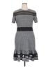 MICHAEL Michael Kors Houndstooth Gray Casual Dress Size XL - photo 1