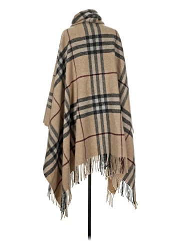 Burberry Nova check Hooded Poncho  (view 2)