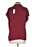Babaton Burgundy Short Sleeve Blouse Size S - photo 2