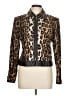 Doncaster Collection 100% Leather Animal Print Brown Leather Jacket Size 10 - photo 1
