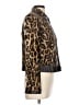 Doncaster Collection 100% Leather Animal Print Brown Leather Jacket Size 10 - photo 4