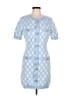 Endless Rose Checkered-gingham Blue Casual Dress Size L - photo 1