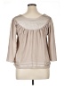 BCBGMAXAZRIA Tan 3/4 Sleeve Blouse Size XL - photo 2