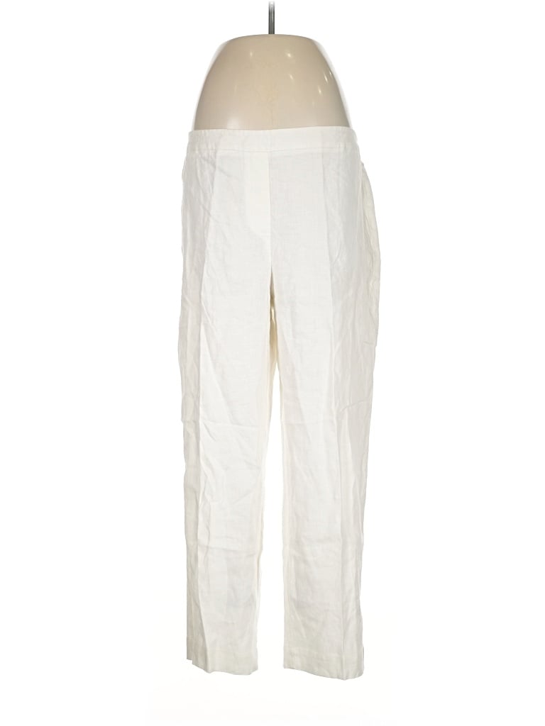 Pre-owned Chico's Linen Pants In Ivory