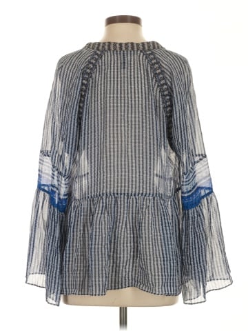 BCBGMAXAZRIA 3/4 Sleeve Silk Top (view 2)