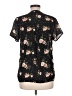 rue21 100% Polyester Floral Black Short Sleeve Blouse Size M - photo 2