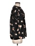 rue21 100% Polyester Floral Black Short Sleeve Blouse Size M - photo 4