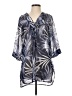 J Valdi 100% Polyester Gray Swimsuit Cover Up Size S - photo 1