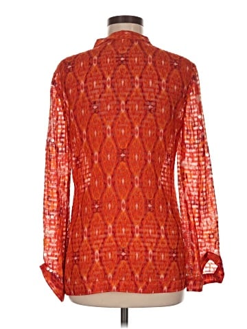 Tory Burch Long Sleeve Silk Top (view 2)