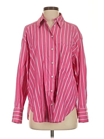 Zara Long Sleeve Button-Down Shirt (view 1)