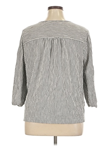 Lands' End 3/4 Sleeve Blouse (view 2)