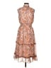 1.State 100% Polyester Paisley Orange Cocktail Dress Size L - photo 1
