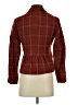 Talbots 100% Wool Plaid Burgundy Wool Blazer Size 2 - photo 2