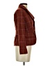Talbots 100% Wool Plaid Burgundy Wool Blazer Size 2 - photo 4