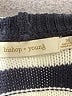 Bishop + Young Stripes Blue Pullover Sweater Size M - photo 7