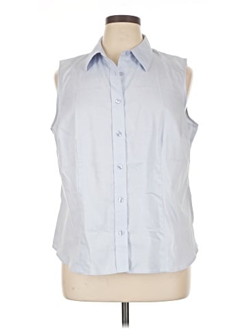 Jones Studio Sleeveless Button-Down Shirt (view 1)