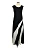 Chico's Graphic Black Casual Dress Size M - photo 1