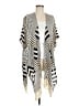 CAbi 100% Viscose Stripes Ivory Poncho One size - photo 1