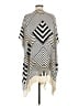 CAbi 100% Viscose Stripes Ivory Poncho One size - photo 2