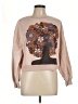 Modern Lux 100% Polyester Floral Pink Sweatshirt Size M - photo 1