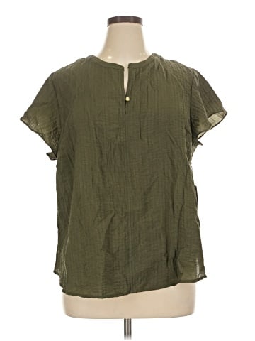 Liz Claiborne Short Sleeve Blouse (view 1)