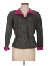 Lafayette 148 New York Houndstooth Gray Jacket Size 12 Petite - photo 1