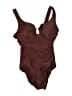 Miraclesuit Solid Brown One Piece Swimsuit Size 8 - photo 1