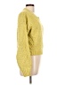 Pink Rose 100% Polyester Solid Yellow Pullover Sweater Size L - photo 4