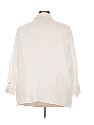 Old Navy 3/4 Sleeve Button-Down Shirt (view 2)