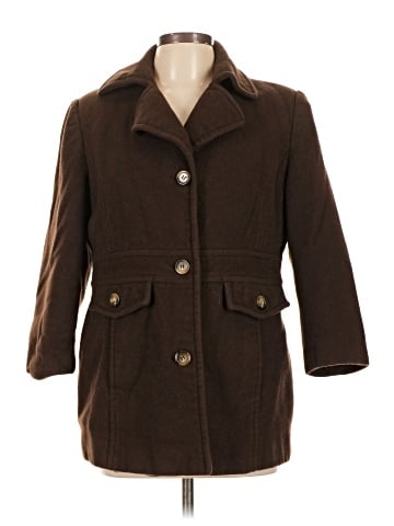 AK Anne Klein Wool Coat (view 1)