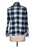 Eden & Olivia 100% Polyester Plaid Blue Long Sleeve Blouse Size M - photo 2