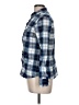 Eden & Olivia 100% Polyester Plaid Blue Long Sleeve Blouse Size M - photo 5