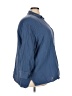 Old Navy 100% Cotton Blue 3/4 Sleeve Button-Down Shirt Size 3X - photo 4