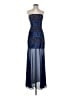 BCBGMAXAZRIA 100% Polyester Blue Cocktail Dress Size 4 - photo 1