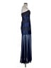BCBGMAXAZRIA 100% Polyester Blue Cocktail Dress Size 4 - photo 4