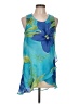 Magic 100% Polyester Blue Sleeveless Blouse Size L - photo 1