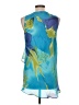 Magic 100% Polyester Blue Sleeveless Blouse Size L - photo 2