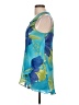 Magic 100% Polyester Blue Sleeveless Blouse Size L - photo 5