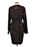 Allison Joy 100% Polyester Print Black Cocktail Dress Size L - photo 2