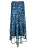 Covington 100% Polyester Chevron-herringbone Blue Casual Skirt Size L - photo 2