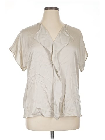 BOSS by HUGO BOSS Short Sleeve Silk Top (view 1)
