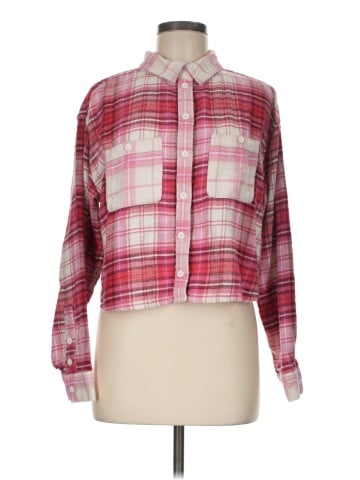 American Eagle Outfitters Long Sleeve Button-Down Shirt (view 1)