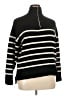 Zara Stripes Black Turtleneck Sweater Size XL - photo 1