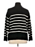Zara Stripes Black Turtleneck Sweater Size XL - photo 2