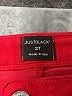 Just Black Color Block Red Jeans Size 27 waist - photo 7