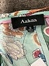 AaKaa 100% Rayon Paisley Teal Casual Dress Size S - photo 7