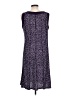 Perceptions Polka Dots Purple Casual Dress Size L - photo 2