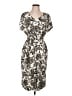 J.Jill Print Ivory Cocktail Dress Size Lg Petite - photo 1