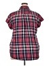 Riders by Lee Plaid Red Short Sleeve Blouse Size XXL - photo 2