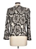 St. John Floral Graphic Jacquard Tweed Black Cardigan Size 10 - photo 2